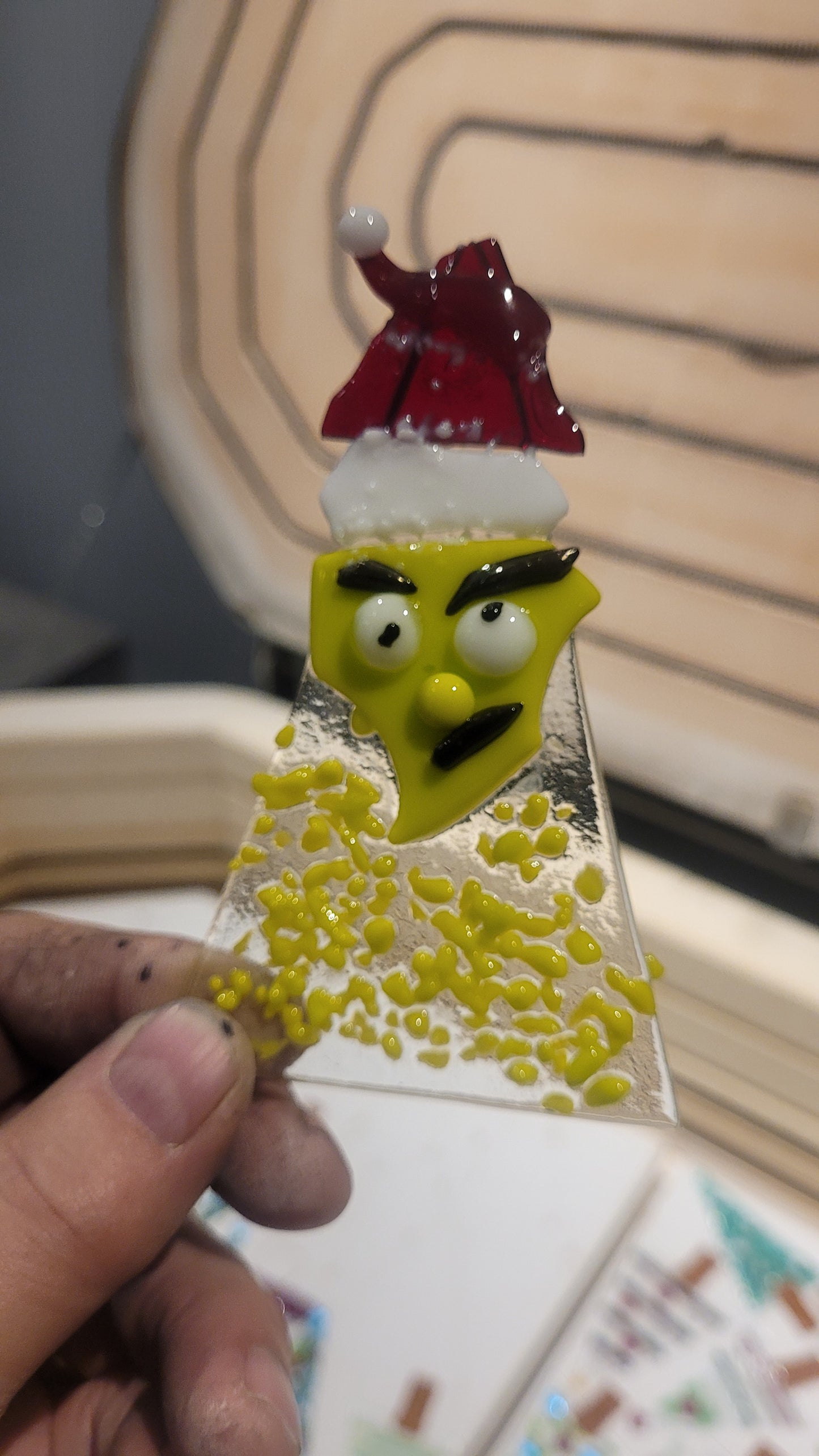 Christmas in July Fused Glass  Christmas Ornaments  - 2 Hr workshop