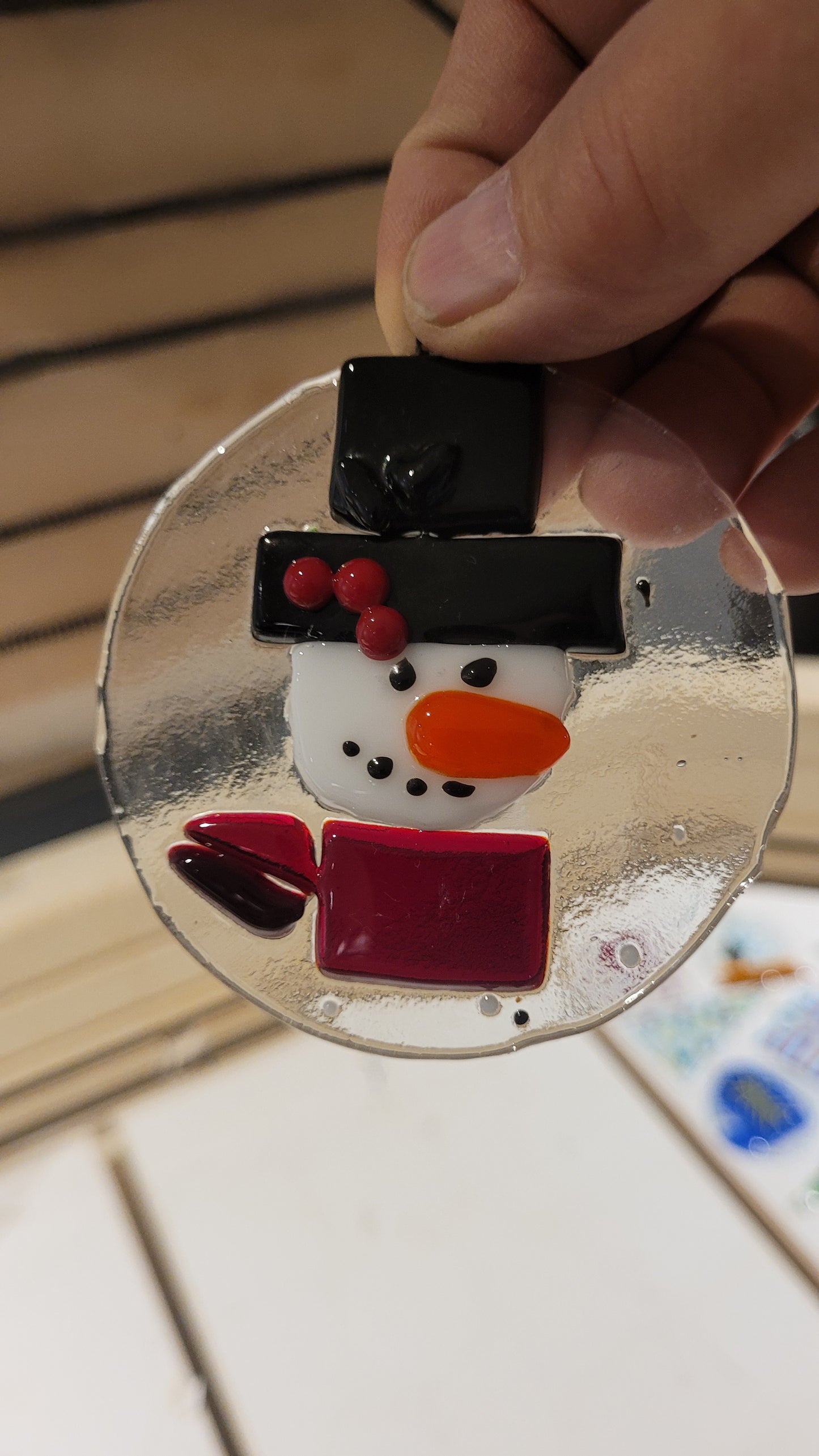 Christmas in July Fused Glass  Christmas Ornaments  - 2 Hr workshop
