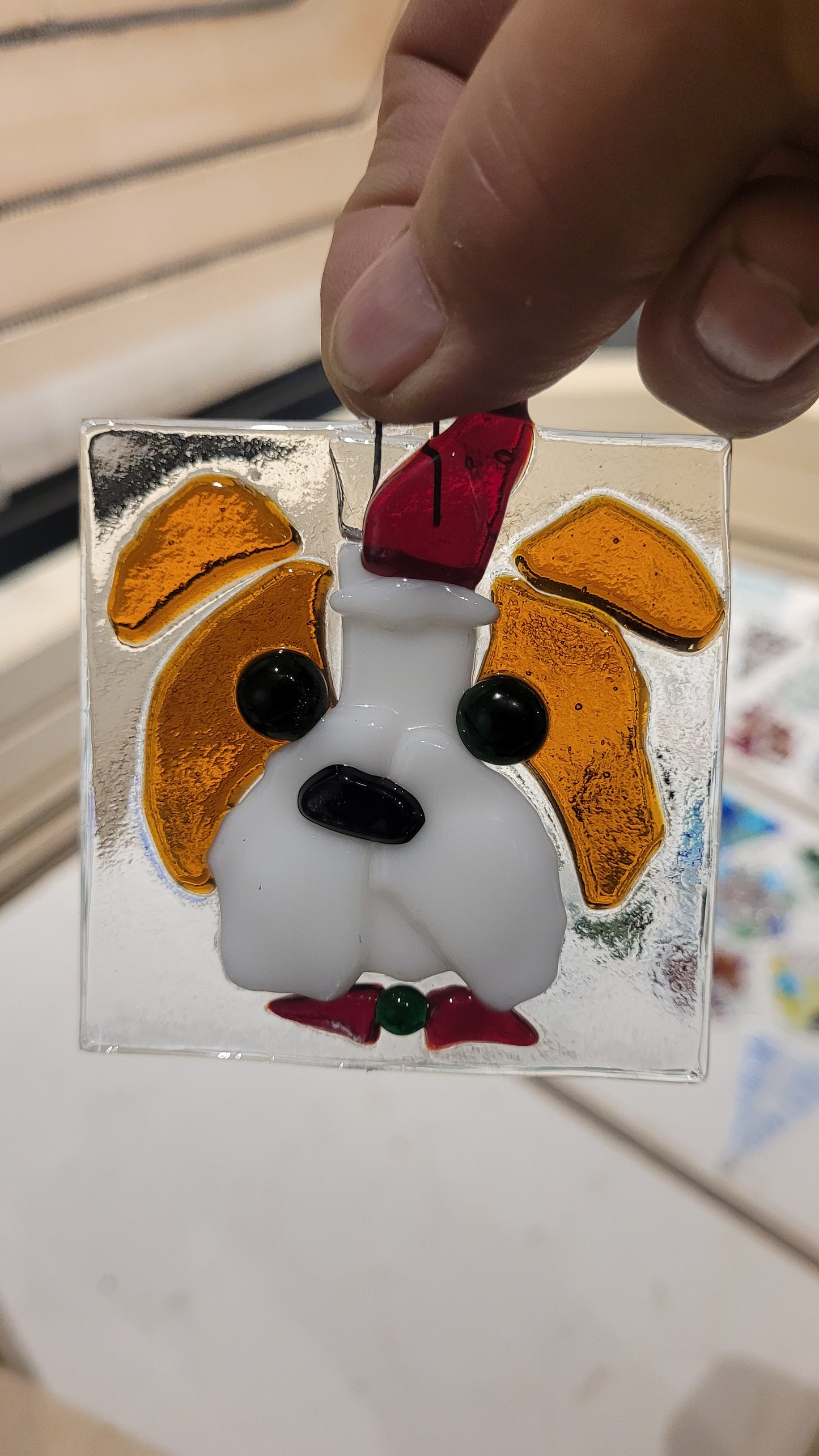 Christmas in July Fused Glass  Christmas Ornaments  - 2 Hr workshop