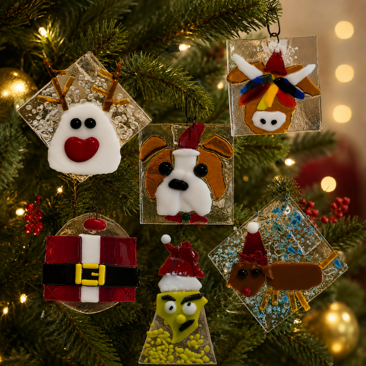 Fused Glass Christmas Ornaments 2026 - 2 Hr workshop