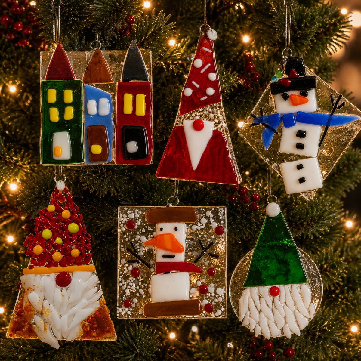 Fused Glass Christmas Ornaments 2026 - 2 Hr workshop