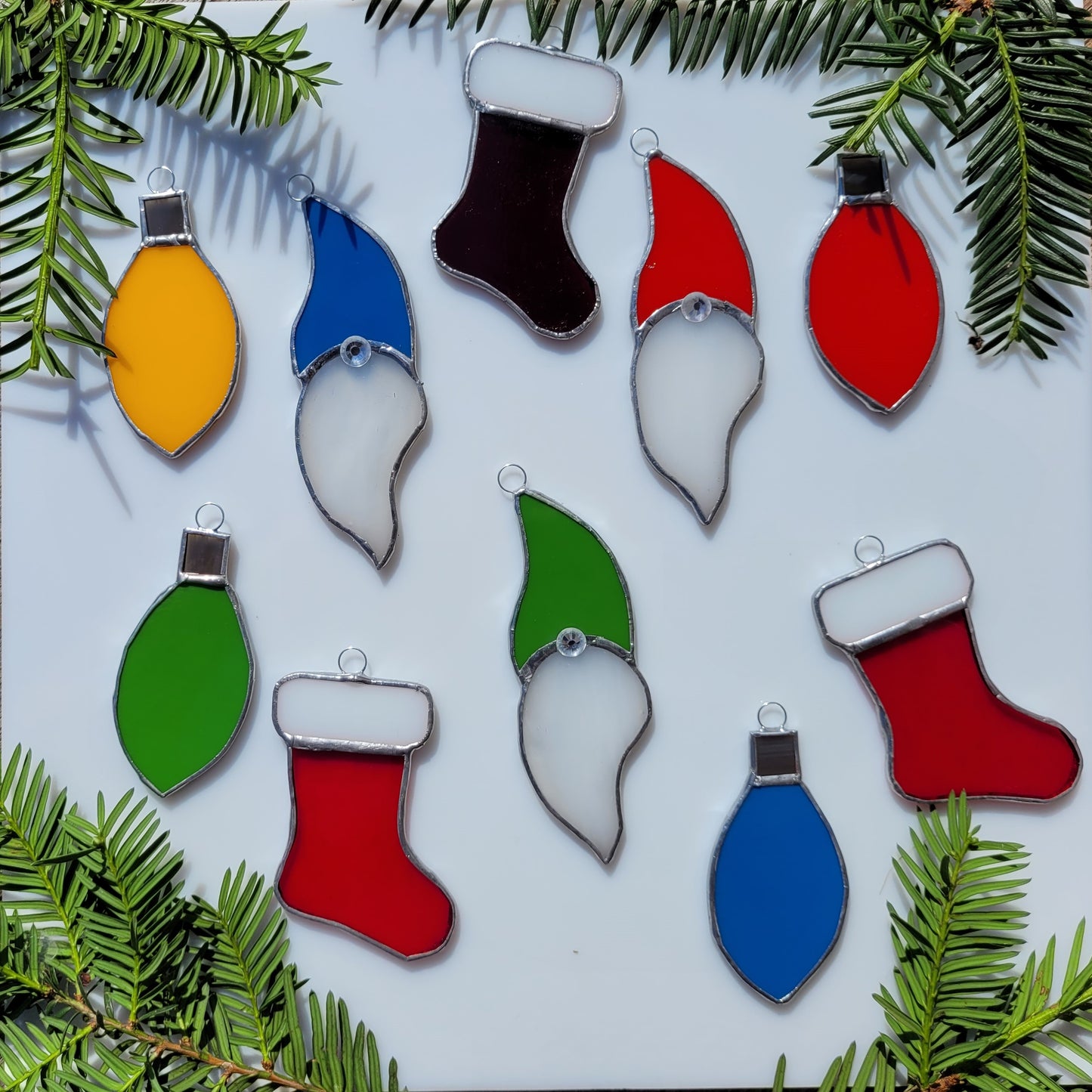 Christmas Ornaments - Festive edition - 3 Hr workshop, make 3 Ornaments - Gnome/Elf, Tree Light & Stocking