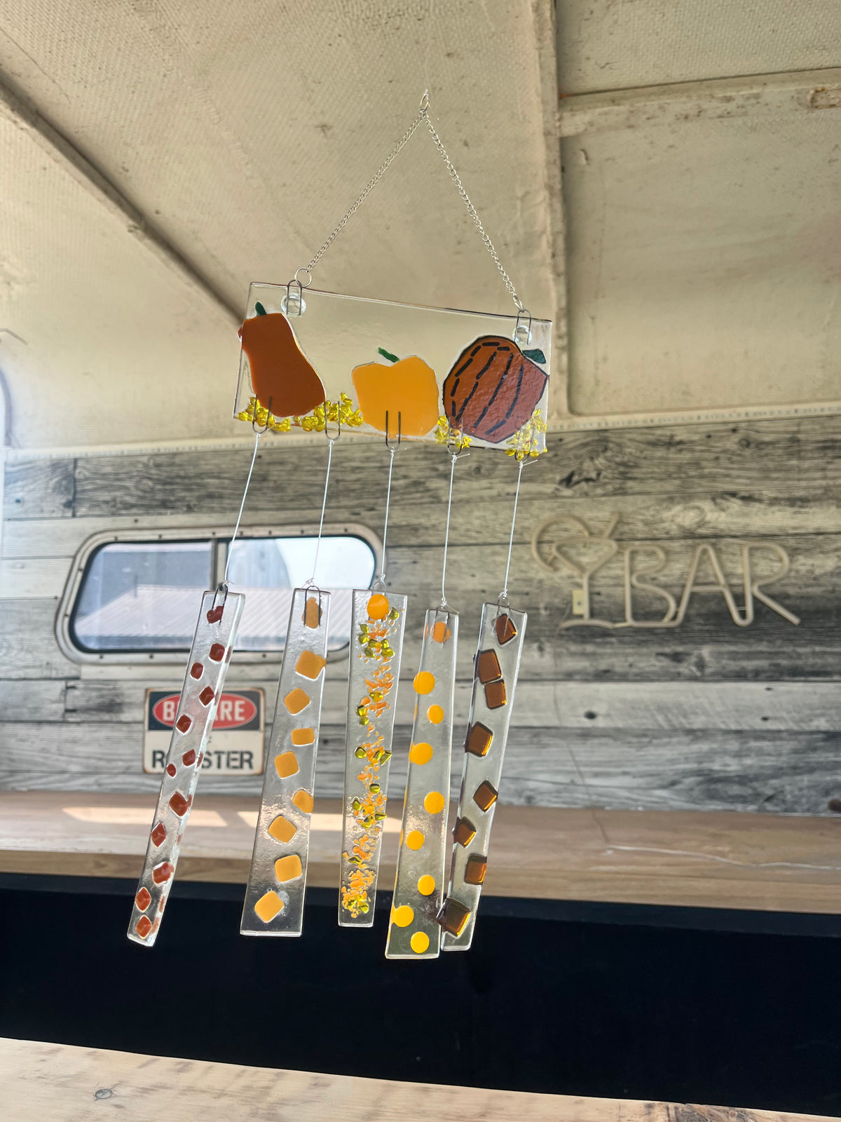 Fused Glass Wind Chimes