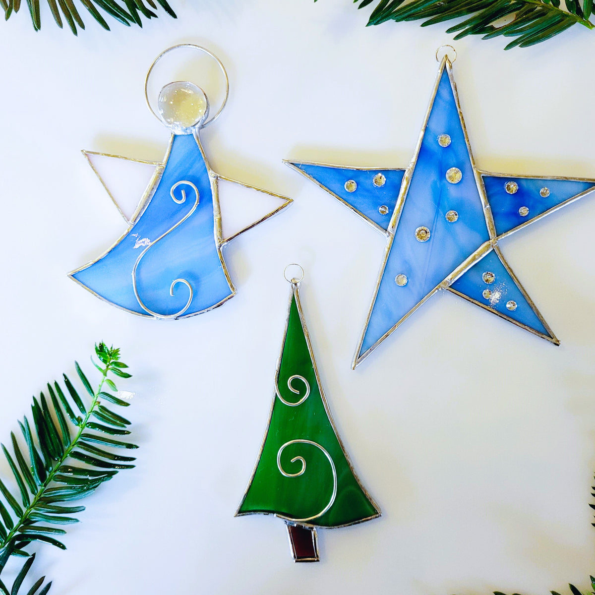 Stained Glass Christmas Ornaments 2026 - 2 Hr workshop