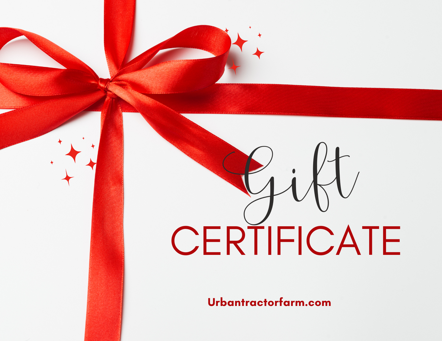 Urban Tractor Farm Gift Certificate